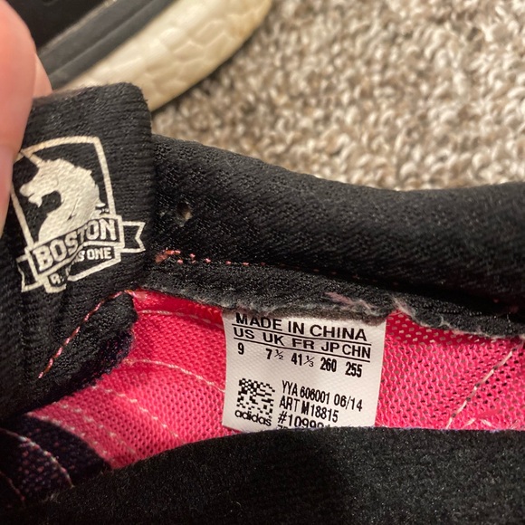 Adidas Adizero Boston Boost Running Shoes Hot Pink and Black - Picture 8 of 9